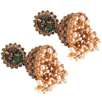 Gold Plated Classic Jhumkas Earrings